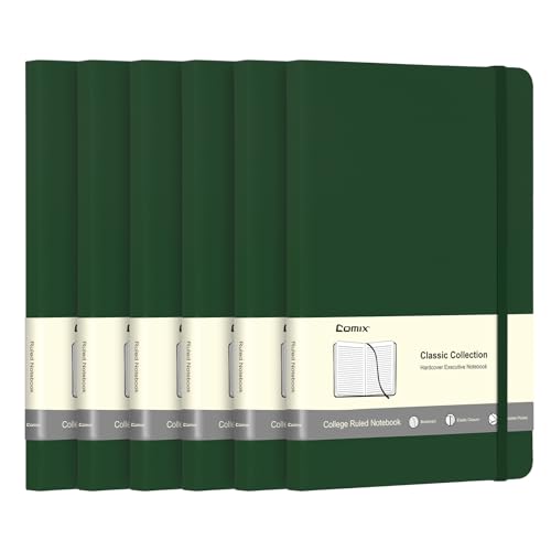 6 Pack Lined Journal Notebooks for Work