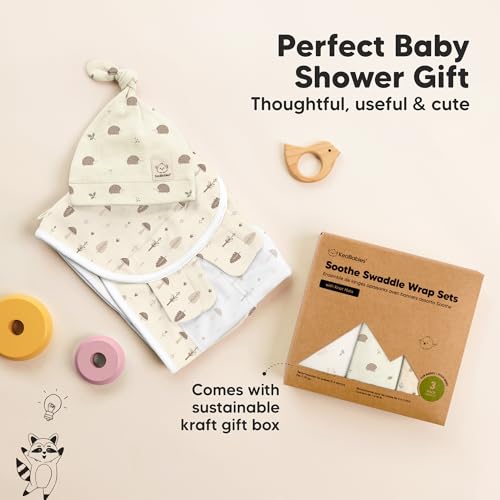 3pk Organic Swaddles for Newborns Girls
