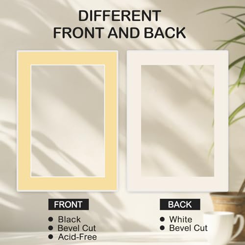 15 Pack 5x7 Picture Mats for 4x6 Photos