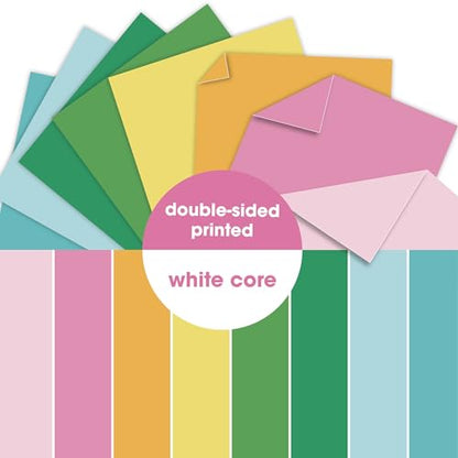 160 Sheets 4.5"x5.5" Color Printed Cardstock Variety Pack (36 Pack)