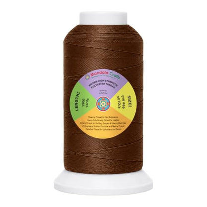 Brown Tex 70 Polyester Heavy Duty Thread for Upholstery