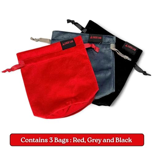 Velvet Drawstring Dice Bag (3 Count)