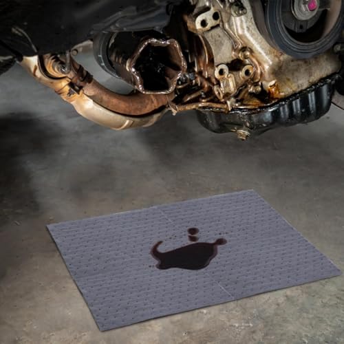 100 Pcs Oil Absorbent Pads 13"x10" Heavy Duty Oil Spill Mat (100 Count)