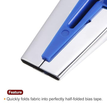 Bias Tape Maker Kit 25mm Single and Double Fold Fabric Bias Binding Maker Sew Tool for Fabric Quilting Sewing Crafting DIY