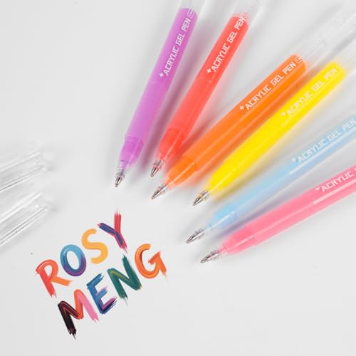 ROSYMENG 10 Colors Acrylic Gel Pens Set (10 Count)