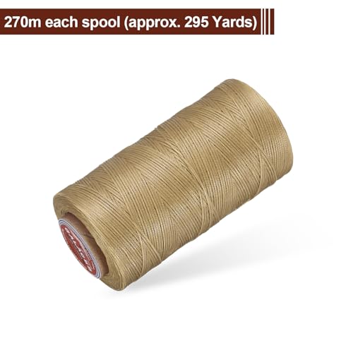 Flat Leather Sewing Waxed Thread