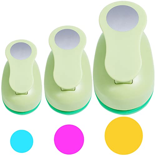 Circle Punch 2+1.5+1 Inch Paper Punch 3 Pcs Paper Punches for Crafting