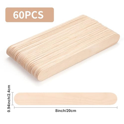 60 PCS Jumbo Popsicle Sticks