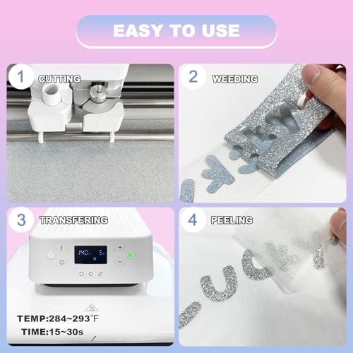Glitter HTV Heat Transfer Vinyl Rolls