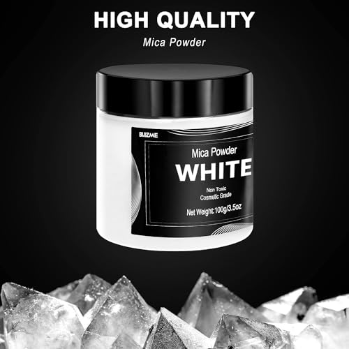 White Mica Powder Pigment (3.53 Ounce)