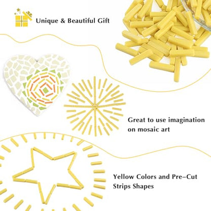 Strips Mosaic Tiles for Crafts Bulk (5.29 Ounce)