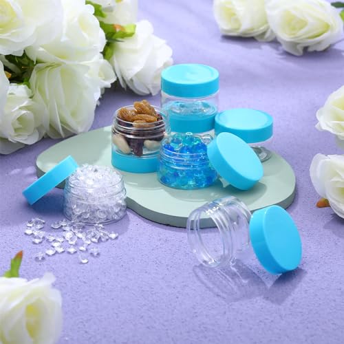 36 Pieces Plastic Jars with Lids Round Leak Proof Airtight Container Cosmetic Small Empty Jars for Lotions Ointments Travel Toiletries Creams Make up Storage