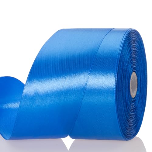 2 Inch Royal Blue Solid Satin Ribbon for Gift Wrapping