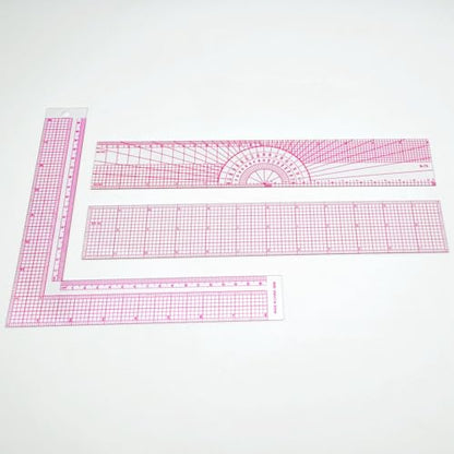 Clear Metric Sewing Rulers