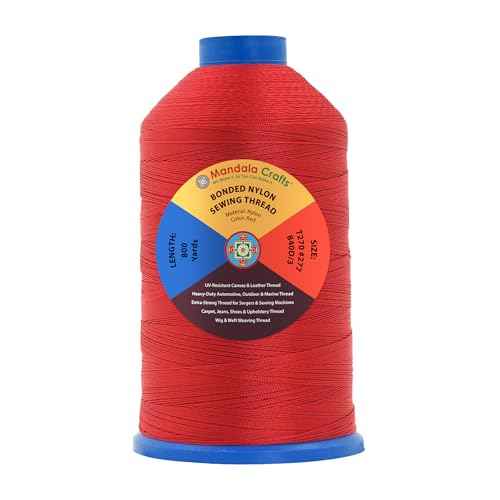 Size 277 840D T270 Red Bonded Nylon Thread (3750 Foot)