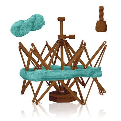 Wooden Reverse Umbrella Yarn Swift