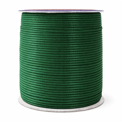 1.5mm Waxed Cotton Cord for Jewelry Making (327 Foot)