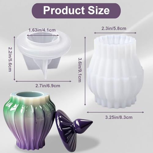 Jar Resin Mold with Lid