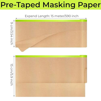 Pre Taped Painting Masking Paper