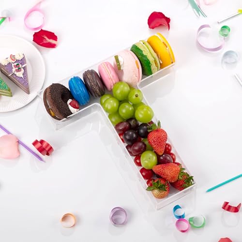 11" Clear Acrylic Letter & Number Charcuterie Tray