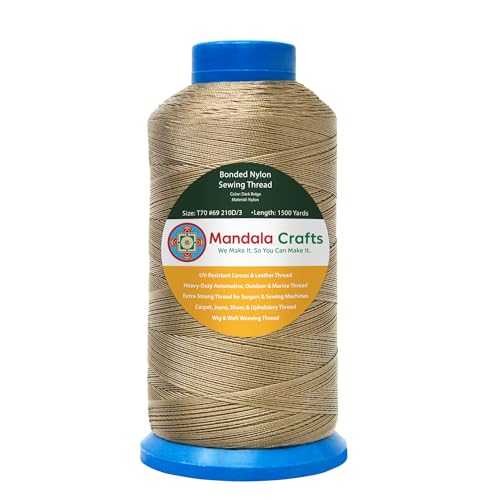 Size 69 210D T70 Dark Beige Bonded Nylon Thread (4500 Foot)