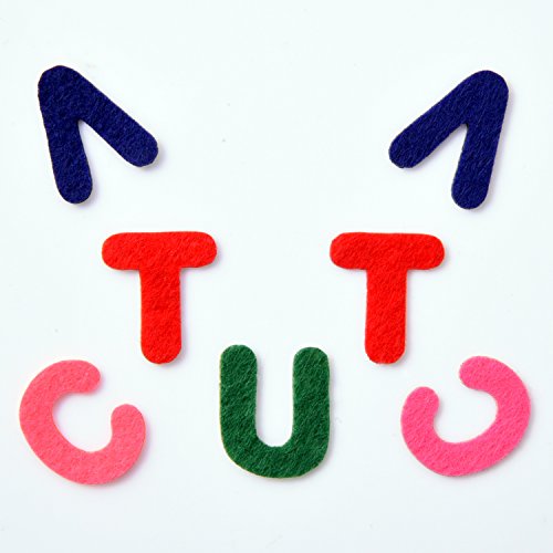 500 Pcs Felt Letter Stickers Self Adhesive Alphabet