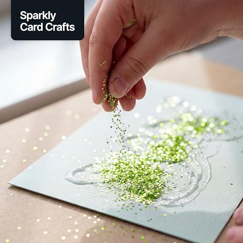 Craft Glitter Lime Green 100g Fine Glitter (3.5 Ounce)