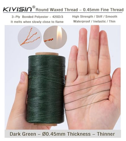 Thin Round Waxed Thread 0.45mm