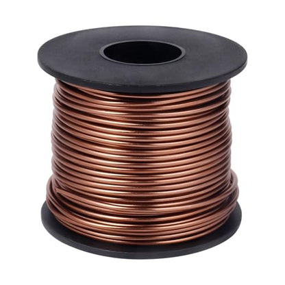 75FT 16 Gauge Bendable Brown Aluminum Craft Wire for Jewelry Making Craft (75 Foot)