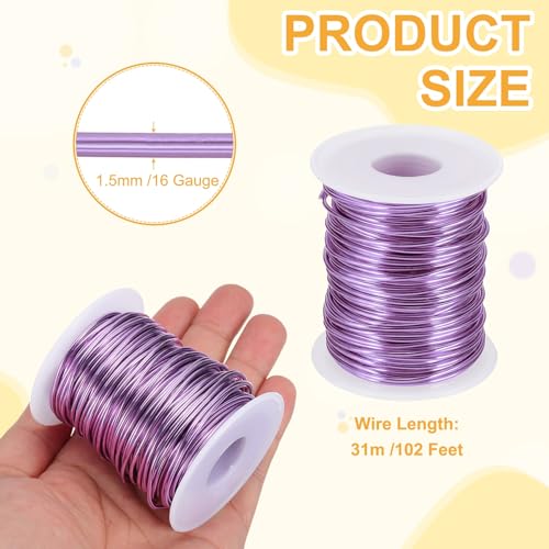16 Gauge 1.5mm Anodized Aluminum Wire for Jewelry Craft Making