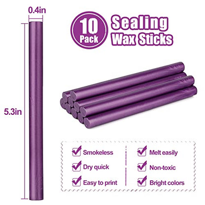 Glue Gun Sealing Wax Sticks for Wax Seal Stamp (10 Count)