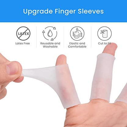 20 PCS Gel Finger Sleeve Protectors (20 Count)