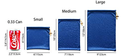 Set of Adult Game Toys Microfiber Drawstring Storage Bags
