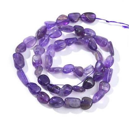 Purple Amethyst Pebble Nugget Oval Free Tumbled Stone 6