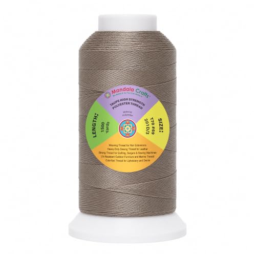 Taupe Tex 70 Polyester Heavy Duty Thread for Upholstery
