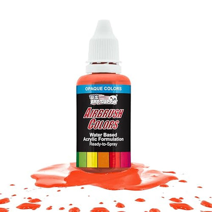 Opaque Orange Acrylic Airbrush Paint