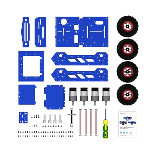 Smart Robot Chassis 130mm Wheels 4WD car Chassis 4