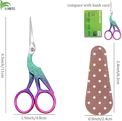 4.5Inch Small Sewing Crochet Scissors Sharp Tip Stainless Steel