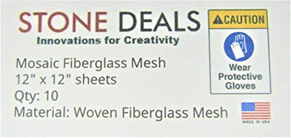 Mosaic Mesh for Back Mounted Tile 12" x 12" (10 Count)