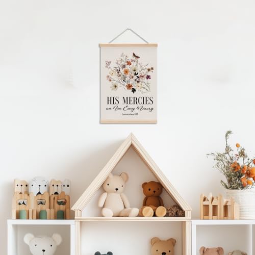 Christian Decor Floral Poster Hanger