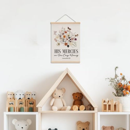 Christian Decor Floral Poster Hanger