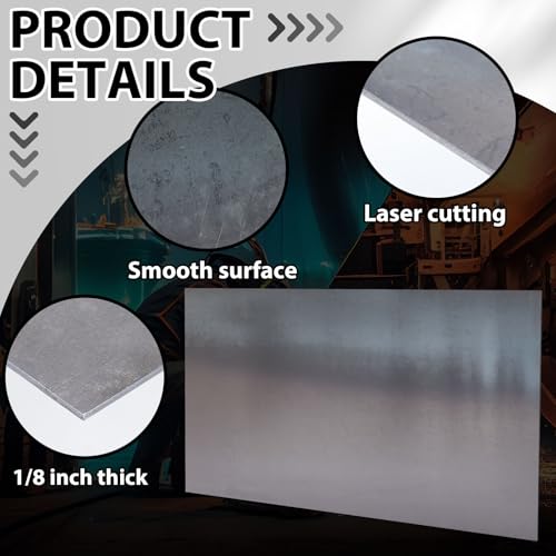 24 x 36 Inch A36 Carbon Steel Sheet 0.08" Thickness Length 14 Gauge Hot Rolled Steel Plate for Automotive Sheet Metal