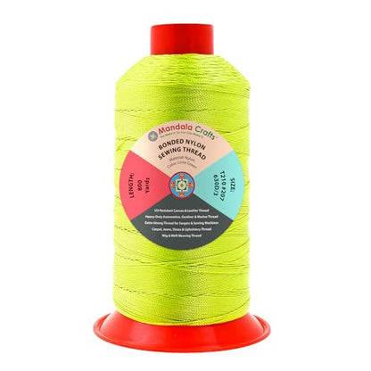 Size 207 630D T210 Lime Green Bonded Nylon Thread