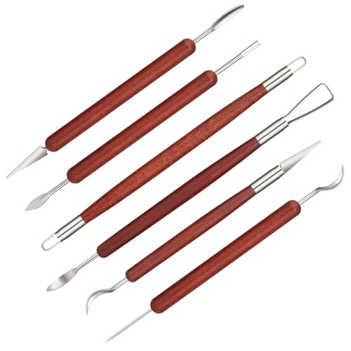 6 Pcs Double Ended Clay Carving Tools Set for Adults