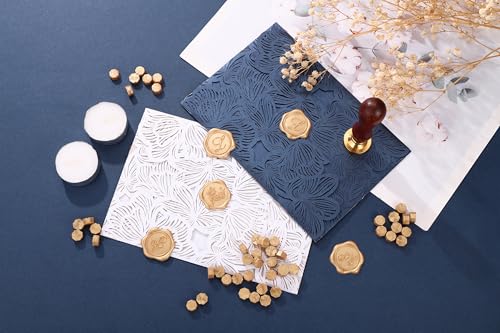 360Pcs Light Gold Sealing Wax Beads (360 Count)