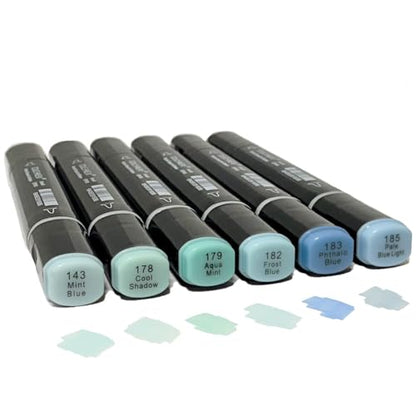 6 Pack Blue Alcohol Markers (6 Count)
