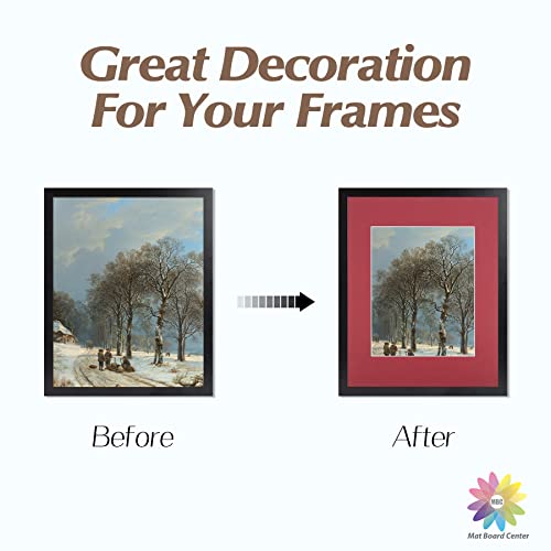 Mat Board Center 10 Pack 11x14 Photo Mats for 8x10 Picture (10 Count)