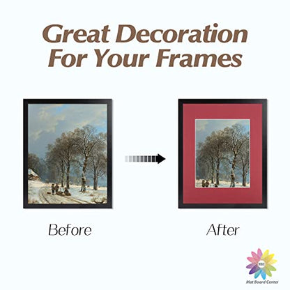 Mat Board Center 10 Pack 11x14 Photo Mats for 8x10 Picture (10 Count)