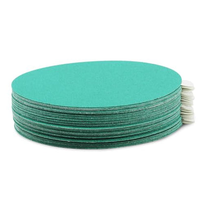 5" Green Film PSA Sanding Discs for DA Sander (50 Count)