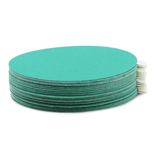 5" Green Film PSA Sanding Discs for DA Sander (50 Count)